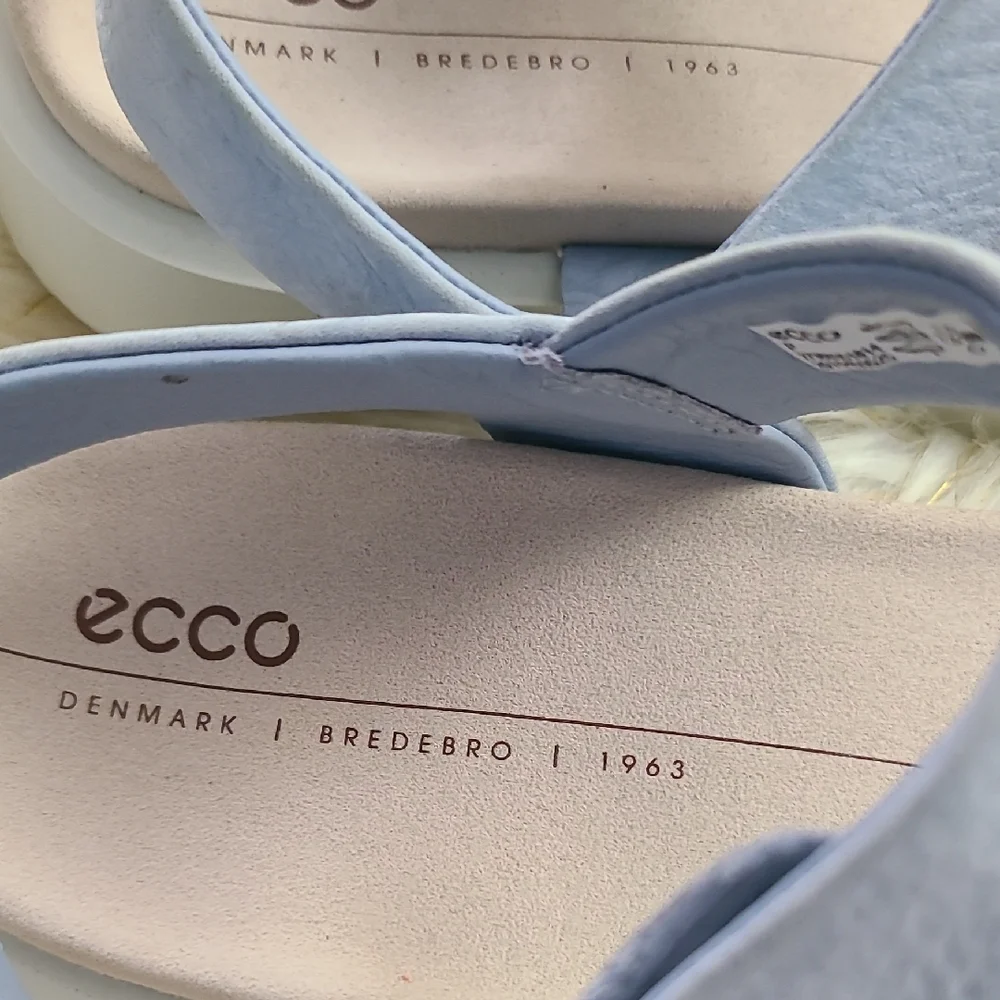 Ecco Women's Light Blue Sandals - Picture 2 of 8